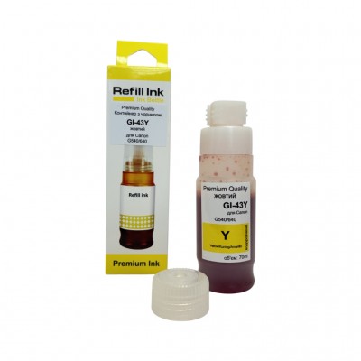 Чорнило Premium Quality Canon GI-43 70мл Yellow 4689C001 (70264932)