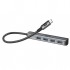 USB-хаб Armorstandart USB-C to 4USB Grey (ARM69364)