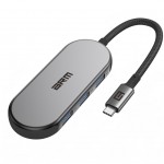 USB-хаб Armorstandart USB-C to HDMI 4K, PD, 3USB, SD, microSD Grey (ARM69366)