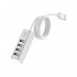 USB-хаб Hoco USB 2.0 to 4xUSB Line machine HB1 Silver (6957531038146)