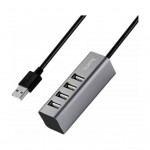 USB-хаб Hoco USB 2.0 to 4xUSB Line machine HB1 Tarnish (6957531038139)