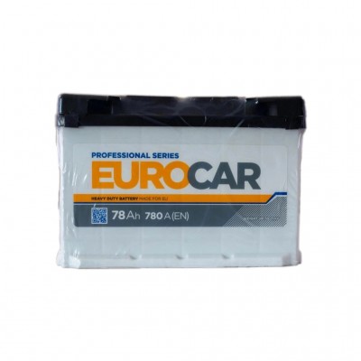 Акумулятор автомобільний EUROCAR 6СТ-78АЗ (0) (-/+) (L3) 780А 12V