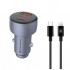 Зарядний пристрій Armorstandart AR-C43 Type-C PD30W + USB QC 3.0 Grey + cable Lightning (ARM82462)