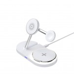 Зарядний пристрій Armorstandart Wireless Charging H101 3 in 1 Magnetic White (ARM78102)
