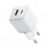 Зарядний пристрій Baseus Palm Fast Charger C+U 20W moon white (P10111608213-00)