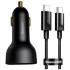 Зарядний пристрій Baseus Superme Digital Display PPS Dual Quick Charger Car Charger black (TZCCZX-01)