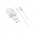 Зарядний пристрій BOROFONE BA36A High Speed USB QC3.0 + cable USB to Micro 5P 18W White (6931474715999)