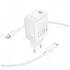 Зарядний пристрій BOROFONE BN26 Fuente USB-C PD20W + cable USB-C to USB-C White (6941991120251)