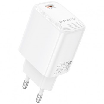 Зарядний пристрій BOROFONE BN26 Fuente USB-C PD20W White (6941991120237)