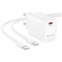 Зарядний пристрій BOROFONE BN28 Fuente USB-C PD30W + cable USB-C to USB-C White (6941991120312)