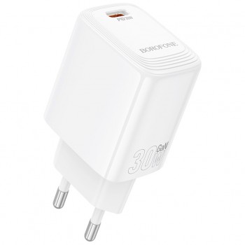 Зарядний пристрій BOROFONE BN28 Fuente USB-C PD30W White (6941991120299)