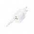 Зарядний пристрій BOROFONE BN29 Fuente 1xUSB-C PD30W + 1xUSB QC3.0 White (6941991120329)