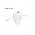 Зарядний пристрій BOROFONE BN29 Fuente 1xUSB-C PD30W + 1xUSB QC3.0 White (6941991120329)