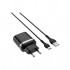 Зарядний пристрій HOCO C12Q Smart USB QC3.0 + cable USB to USB-C 18W Black (6931474716293)