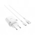 Зарядний пристрій HOCO C12Q Smart USB QC3.0 + cable USB to USB-C 18W White (6931474716309)