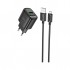Зарядний пристрій HOCO C140A Smart USB QC3.0 + USB to cable Micro Black (6942007627801)