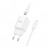 Зарядний пристрій HOCO C148A Charm USB-C PD30W + cable USB-C to Lightning White (6942007630313) Зарядний пристрій HOCO C148A Charm USB-C PD30W + cable USB-C to Lightning White (6942007630313)