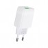 Зарядний пристрій HOCO C72Q Glorious USB QC3.0 18W White (6931474732514)