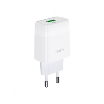 Зарядний пристрій HOCO C72Q Glorious USB QC3.0 18W White (6931474732514)