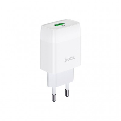 Зарядний пристрій HOCO C72Q Glorious USB QC3.0 18W White (6931474732514)