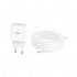 Зарядний пристрій HOCO C76A Plus Speed Source USB-C PD20W + cable USB-C to Lightning White (6931474746924)