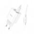 Зарядний пристрій HOCO C80A Plus Rapido 1xUSB-C PD20W + 1xUSB QC3.0 + cable USB-C to Lightning White (6931474779892)