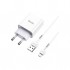 Зарядний пристрій HOCO C81A Asombroso USB + cable Micro 5P 10.5W White (6931474727954)