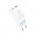 Зарядний пристрій HOCO C97A 1xUSB-C PD20W + 1xUSB QC3.0 White (6931474766076)