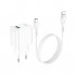 Зарядний пристрій HOCO C98A Proton USB QC3.0 + cable USB to USB-C White (6931474766878)