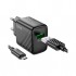 Зарядний пристрій HOCO CS21A Rich USB QC3.0 + cable USB to Micro 5P Black (6942007609890)