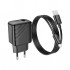 Зарядний пристрій HOCO CS21A Rich USB QC3.0 + cable USB to Micro 5P Black (6942007609890)