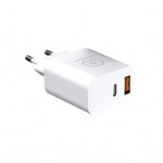 Зарядний пристрій WUW C172 1xUSB-C PD20W + 1xUSB QC3.0 18W Black (6972573335381)