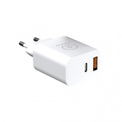 Зарядний пристрій WUW C172 1xUSB-C PD20W + 1xUSB QC3.0 18W Black (6972573335381)