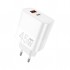 Зарядний пристрій WUW C209 1xUSB-C PD45W + 1xUSB QC3.0 18W White (WUW-C209)
