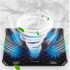 Підставка до ноутбука IceCoorel 10-15.6", 6*80mm 1800 RPM, 2*USB, 366x256x23mm, RGB (A17)