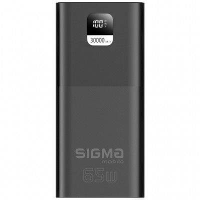 УМБ Sigma X-power SI30A6QLX 30000mAh, PD/65W, LED, cable 100 (4827798835111)