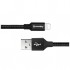 Дата кабель USB 2.0 AM to Lightning 0.25m black ColorWay (CW-CBUL048-BK)