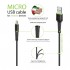 Дата кабель USB 2.0 AM to Micro 5P 2.0m CBFLEXM2 black Intaleo (1283126521430)