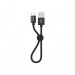 Дата кабель USB 2.0 AM to USB-C 0.25m 3A nylon X35 black HOCO (6931474707451)