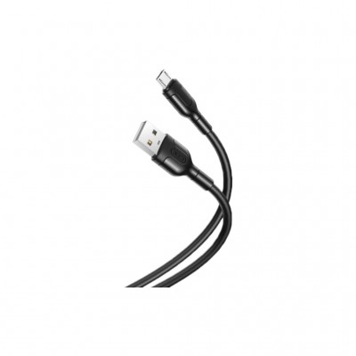 Дата кабель USB 2.0 AM to USB-C 1.0m 2.1A Black XO (XO-NB212c-BK)