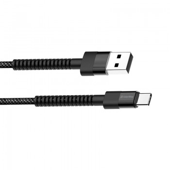 Дата кабель USB 2.0 AM to USB-C 1.0m 2.4А black ColorWay (CW-CBUC063-BK)