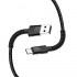 Дата кабель USB 2.0 AM to USB-C 1.0m 2.4А black ColorWay (CW-CBUC063-BK)