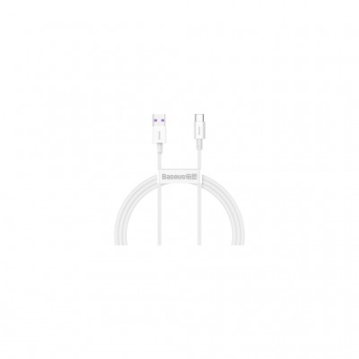 Дата кабель USB 2.0 AM to USB-C 1.0m 3A White Baseus (CATYS-02)