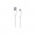 Дата кабель USB 2.0 AM to USB-C 1.0m Glow white 2E (2E-CCAC-WH_)