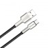 Дата кабель USB 2.0 AM to USB-C 1.0m head metal black ColorWay (CW-CBUC046-BK)
