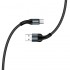 Дата кабель USB 2.0 AM to USB-C 1.0m nylon black ColorWay (CW-CBUC045-BK)