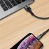 Дата кабель USB 2.0 AM to USB-C 1.0m nylon black ColorWay (CW-CBUC045-BK)