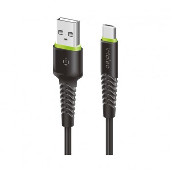 Дата кабель USB 2.0 AM to USB-C 2.0m CBFLEXT2 Black Intaleo (1283126521423)