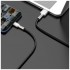 Дата кабель USB 3.1 AM to USB-C 0.25m 6.0A 66W Cafule Series Metal Black Baseus (CAKF000001)