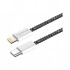 Дата кабель USB-C to Lightning 1.0m 27W black ColorWay (CW-CBPDCL061-BK)